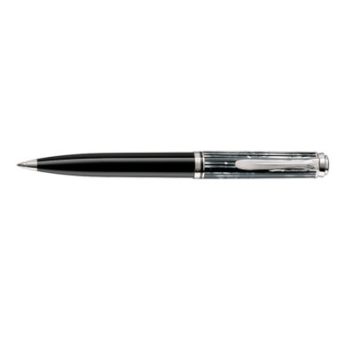 PELIKAN SOUVERAN 605 TORTOISESHELL BLACK BALLPOINT PEN  AVAILABLE FROM JUNE