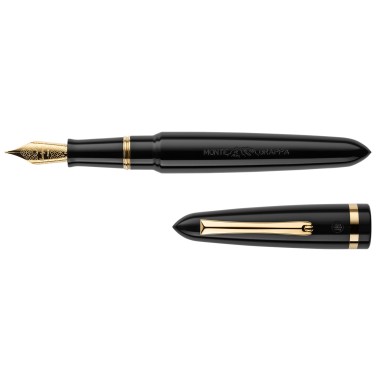 MONTEGRAPPA VENETIA BLACK FOUNTAIN PEN