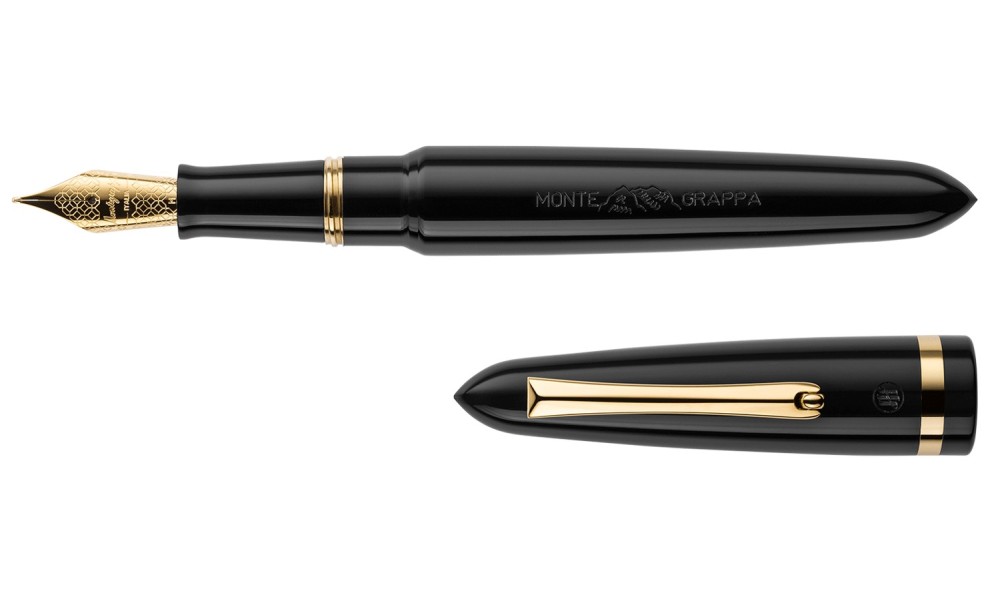 MONTEGRAPPA VENETIA BLACK FOUNTAIN PEN