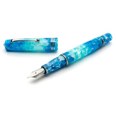 LEONARDO MOMENTO ZERO BLUE ALOHA GT FOUNTAIN PEN