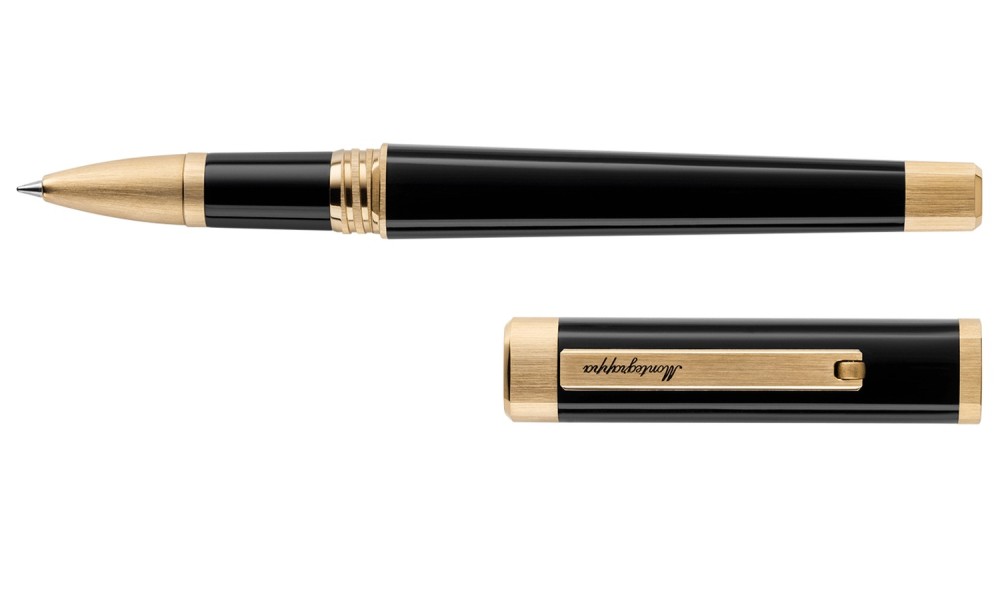 MONTEGRAPPA QUATTRO IP YELLOW GOLD ROLLER BALL