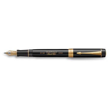 PARKER DUOFOLD 135  ANNIVERSARY BLACK GT STILOGRAFICA PENNA FOUNTAIN PEN  CENTENNIAL
