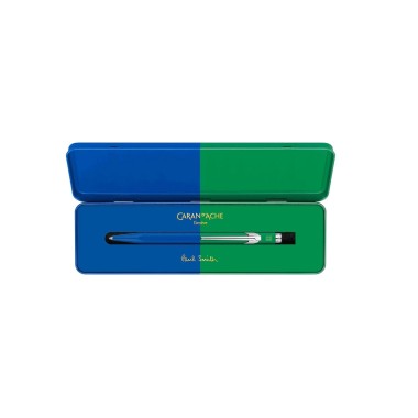 CARAN D'ACHE 849 PAUL SMITH Cobalt Blue & Emerald Green Ballpoint Pen - Limited Edition