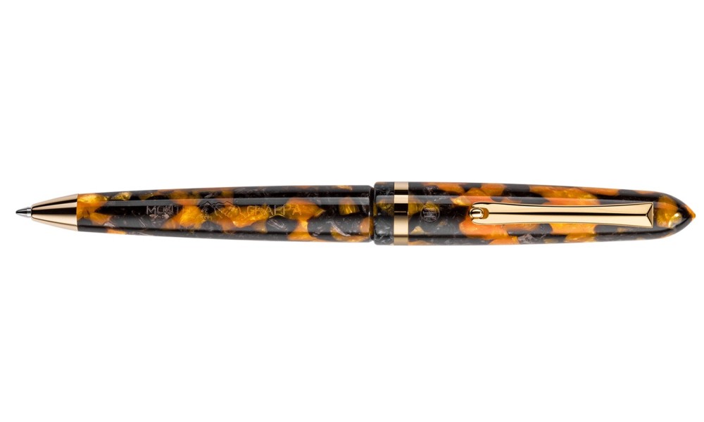 MONTEGRAPPA VENETIA HAVANA AMBER BALLPOINT PEN