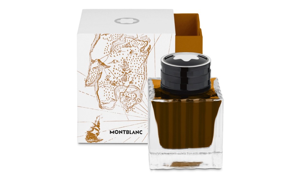 MONTBLANC Boccetta inchiostro 50 ml marrone Homage to Robert Louis Stevenson