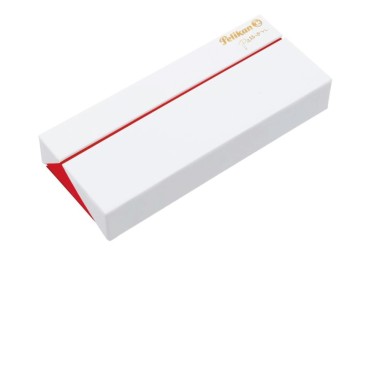 PELIKAN SOUVERAN M600 RED - WHITE FOUNTAIN PEN