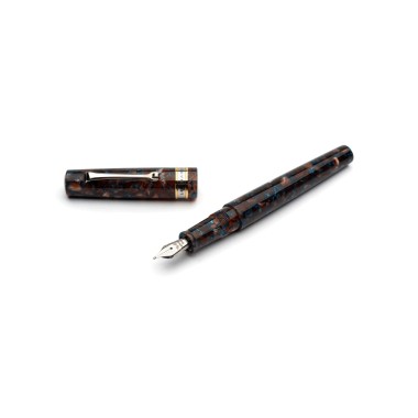 LEONARDO LA PICCOLINA BROWN BLUE FOUNTAIN PEN