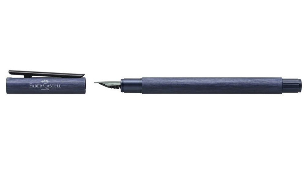 FABER - CASTELL NEO SLIM ALUMINIUM DARK BLUE  FOUNTAIN PEN