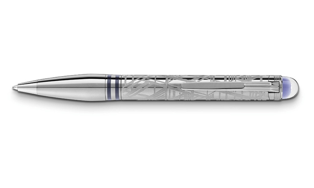 MONTBLANC STARWALKER SPACE BLUE METAL BALLPOINT