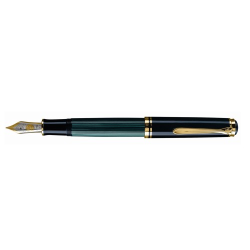 PELIKAN SOUVERAN M1000 BLACK-GREEN FOUNTAIN PEN