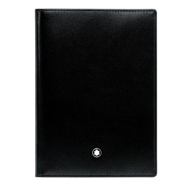 MONTBLANC PORTAPASSAPORTO MEISTERSTÜCK INTERNAZIONALE PELLE DI VITELLO 