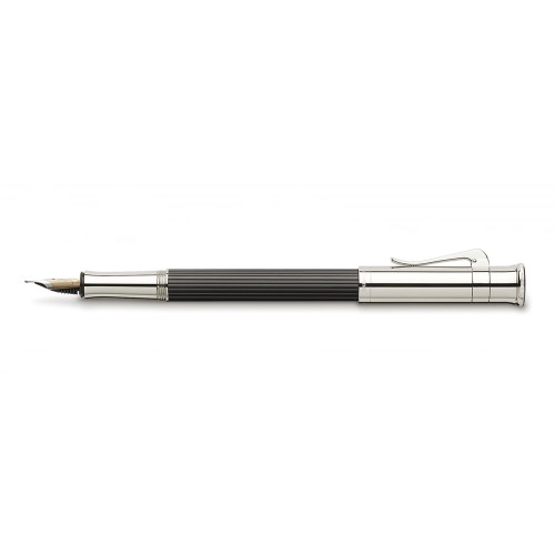 GRAF VON FABER-CASTELL CLASSIC EBANO PLATINUM PLATED FOUNTAIN PEN
