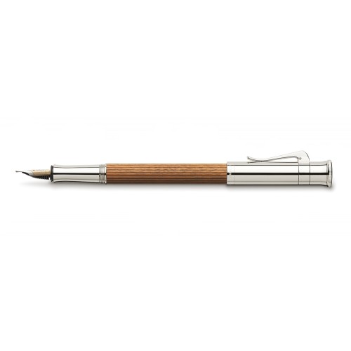 GRAF VON FABER-CASTELL CLASSIC PERNAMBUCO PLATINUM PLATED FOUNTAIN PEN