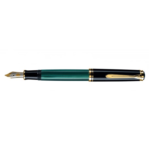 PELIKAN SOUVERAN M600 BLACK-GREEN FOUNTAIN PEN
