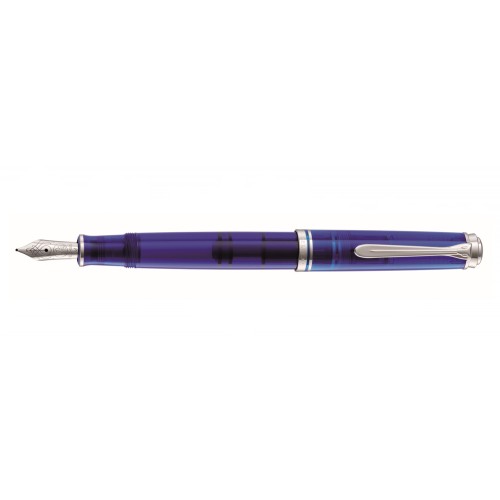 PELIKAN SOUVERAN M605 MARINE BLUE DEMONSTRATOR FOUNTAIN PEN