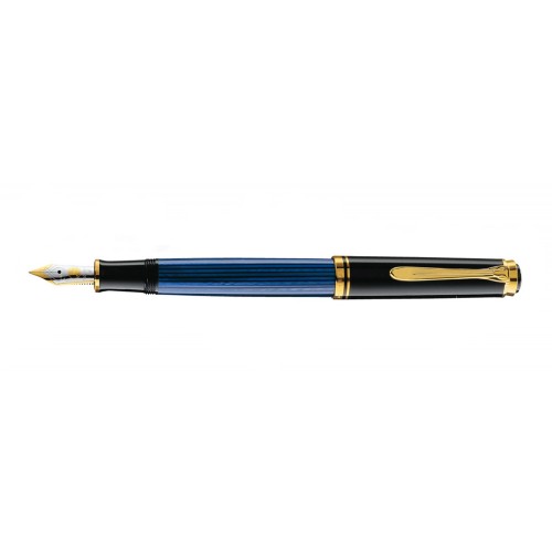 PELIKAN SOUVERAN M400 BLACK-BLUE FOUNTAIN PEN