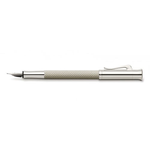 GRAF VON FABER-CASTELL CISELÉ LIGHT GREY FOUNTAIN PEN