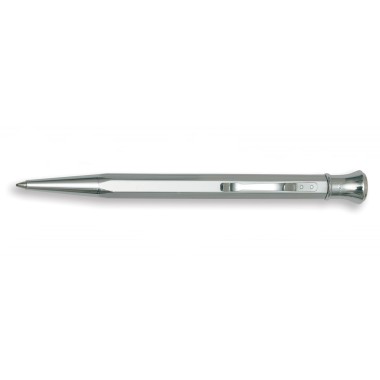 AURORA PERMANENTO SHINY CHROME BALLPOINT PEN