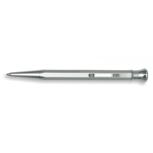 AURORA PERMANENTO SHINY CHROME BALLPOINT PEN